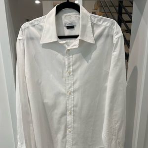 Men’s white Versace collection shirt, 43/17